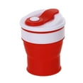 thumbnail image 2 of YBM Home Silicone Collapsible Travel Cup with Lid - Unbreakable Silicone Folding Cup Drinkware for Camping and Travel, 12152-1, 2 of 2