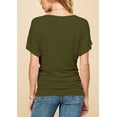 thumbnail image 5 of Made by Johnny Women's Dolman Drape Top with Side Shirring XXL OLIVE, 5 of 6