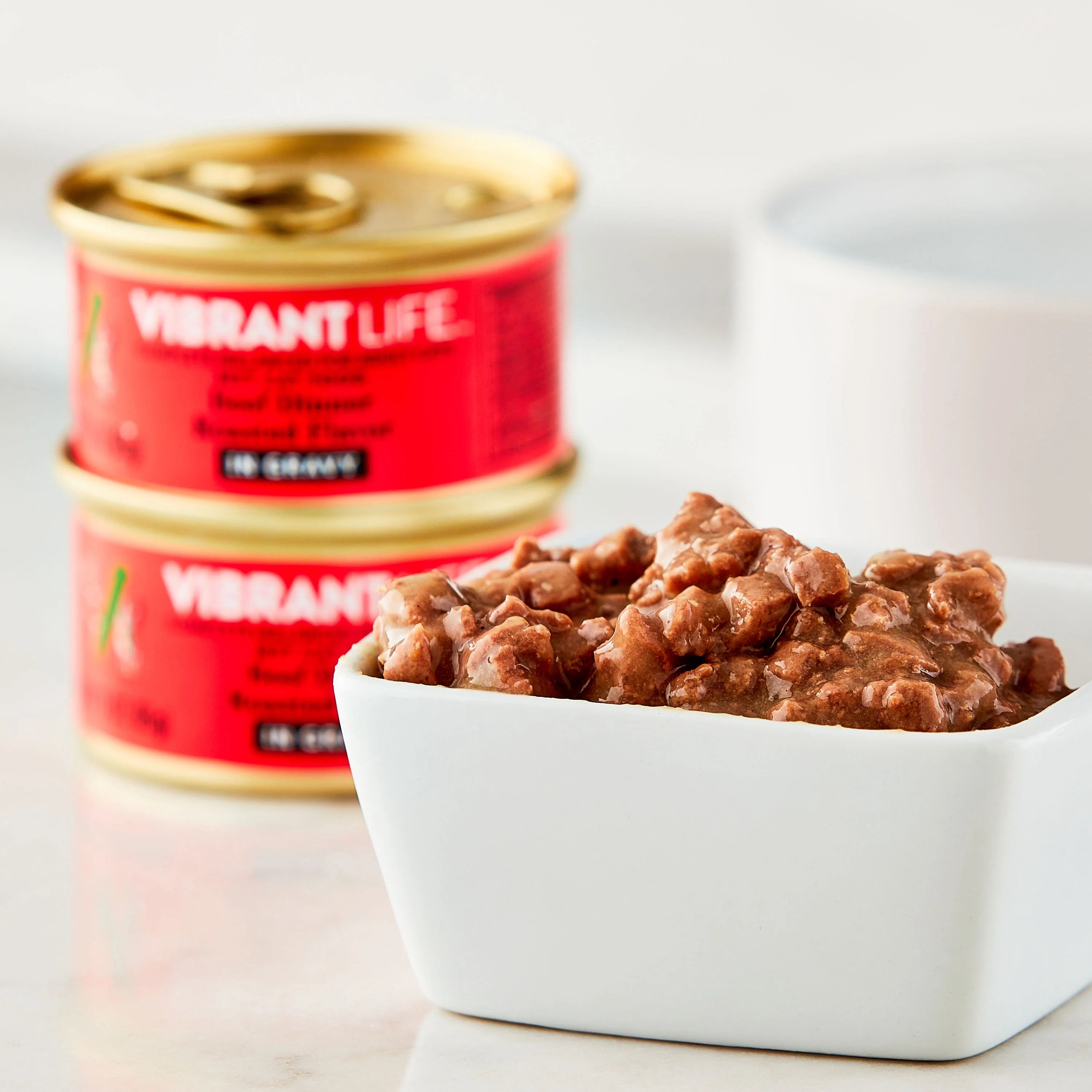 (12 pack) Vibrant Life Beef Dinner Roasted Flavor in Gravy Wet Cat Food, 3 oz Can