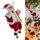 thumbnail image 1 of Adornos para Navidad Música Navideña Papá Noel Colgantes Muñecos Cuerda Escalada Fáciles Montar Excelentes Regalos Mayores 6 Años, 1 of 9