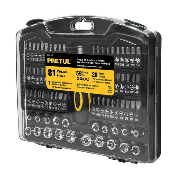 Juego de Herramientas Pretul 81 Pzas