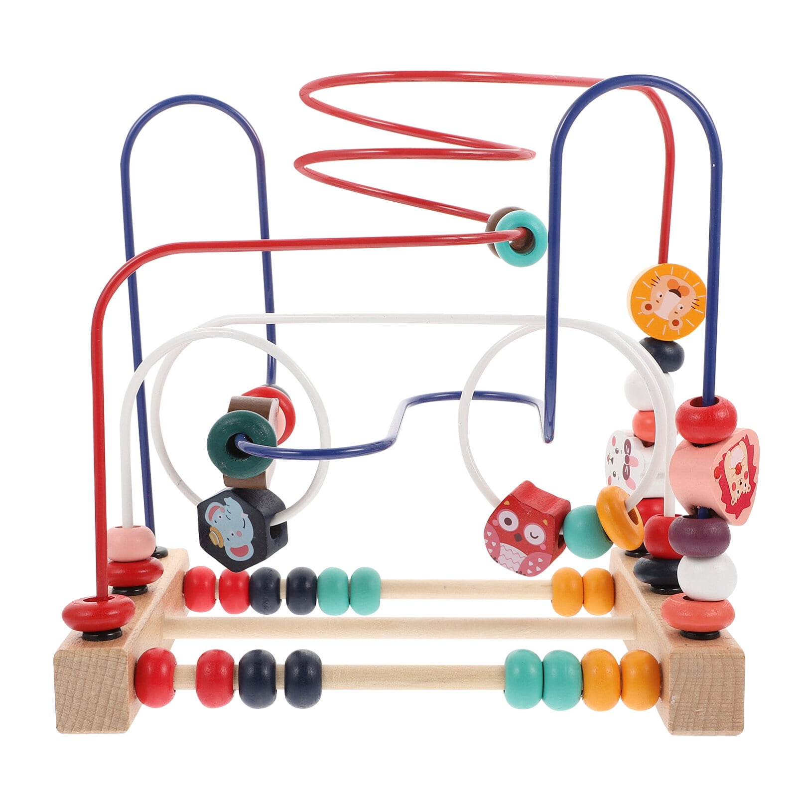 Bead maze toy 1Pc Wooden Beads Maze Roller Educational Toys Puzzle Game