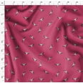thumbnail image 4 of Soimoi Pink Poly Georgette Fabric Flying Stork Bird Print Sewing Fabric Yard 52 Inch Wide, 4 of 5