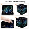 thumbnail image 4 of Starry Plants Foldable Toy Storage Basket with Handle, 10.8"x10.5"x10.6", Large Capacity Storage Box Organizer Bins, 4 of 6