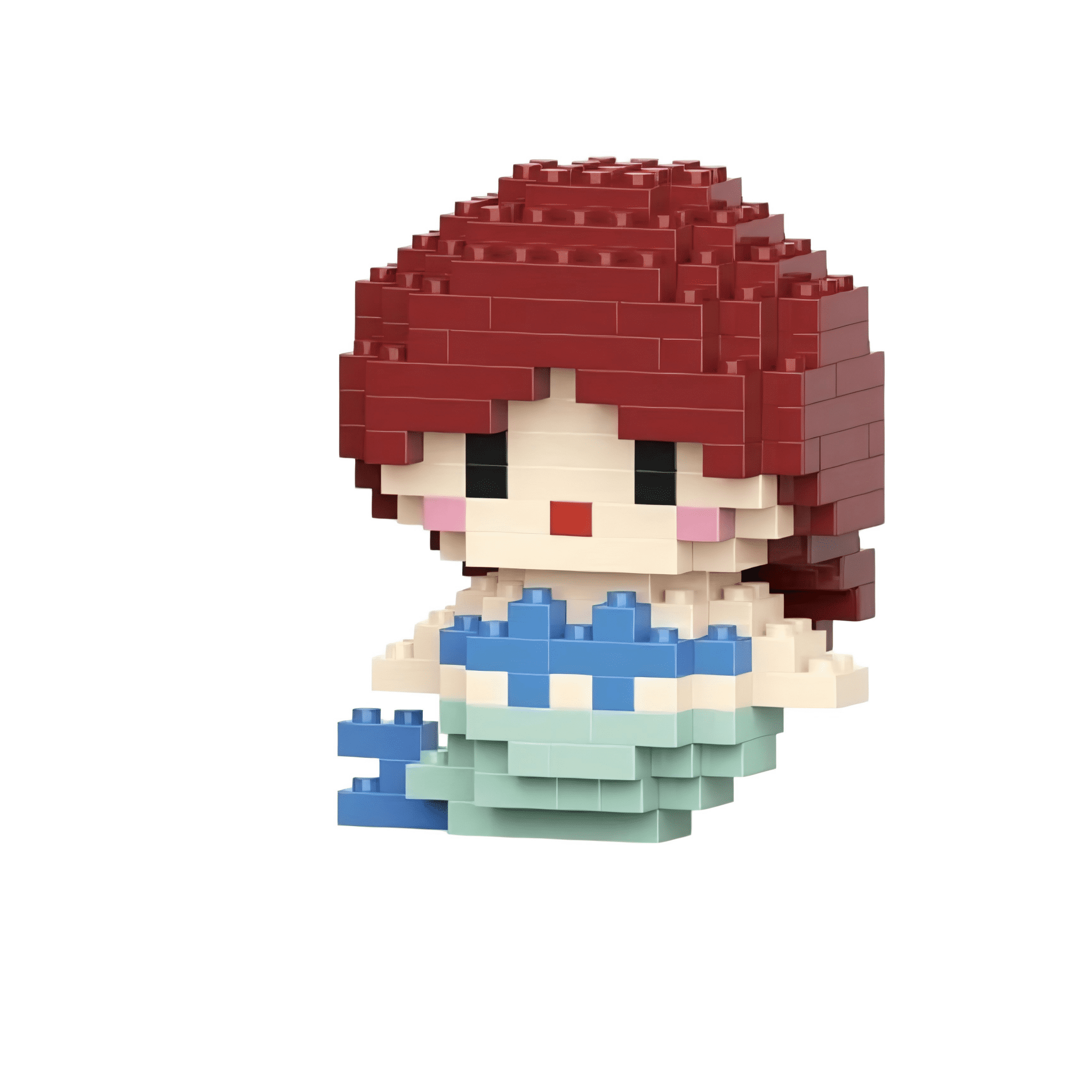 Mermaid Mini Building Block Kit, Animals Party Favors Building Set, Cute Desktop Decor, Party Favors Birthday Gift