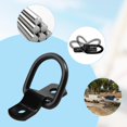 thumbnail image 4 of 6 Pack Tie Down D Rings for Trailer, Truck, Boat, Car, Kayak (Black), 4 of 4
