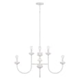 thumbnail image 3 of Capital Lighting 456181CE Mallory 8 Light 33" Wide Candle Style Chandelier - White, 3 of 6