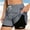 Gray women's plus size athletic shorts a1, variant on Women's Plus Size Drawstring Quick Dry Athletic Shorts Casual Solid Workout Running Gym Training Yoga Lounge Bottoms, Orange 4XL