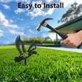 thumbnail image 6 of 2Pcs Duck Metal Decorative Garden Stakes Funny Flying Wild Duck Metal Silhouette Statues Animal Garden Ornament Gifts Black Yard Art, 6 of 7
