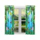 thumbnail image 2 of Cortina de Ventana de Mariposas y Colibrí ABPHQTO Cortina de Cocina 65x90 cm Dos Piezas, 2 of 3
