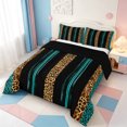 thumbnail image 2 of Erosebridal Vintage Cheetah Print Full Size Comforter Sets,Classic Leopard Bedding Comforter Set,Black Reversible,3-Piece,1 Comforter and 2 Pillowcases, 2 of 7