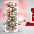 thumbnail image 3 of Bola de Navidad grande irrompible de 4cm bola de Navidad reutilizable para vacaciones 24 Uds., 3 of 6