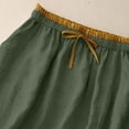 thumbnail image 6 of IROINNID Summer Casual Women's Skirt,Mid-length Elastic Waist Loose Skirt,Soft Breathable Floral Linen Skirt,Everyday Daily Wear for Ladies, 6 of 8