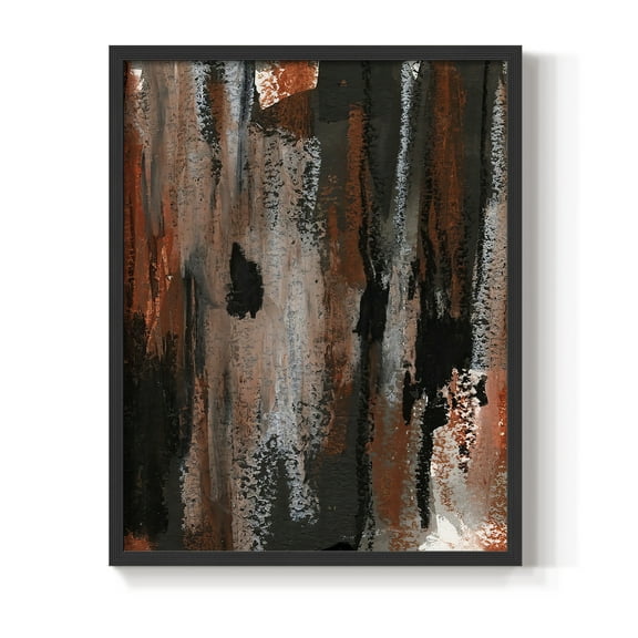 Loft Pastel VII Framed Print in Black Solid Wood Framed Print No Nail Hanging