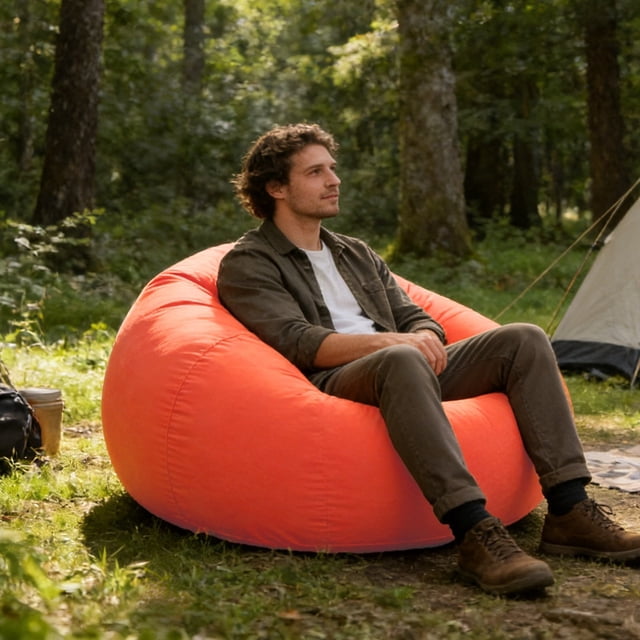 Portable Inflatable Air Sofa For Outdoor Camping Beach Picnic Festival Comfortable
