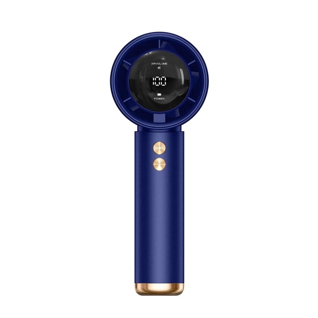 Lipstore Ventilateur Portatif Personnel à Faible Bruit Haute Vitesse Mini Ventilateur Turbo pour Camping Été Bleu