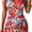 Floral, variant on Women's One Piece Swimdress with Ruffle Sleeves, Tummy Control Bathing Suit Dress, V Neck Swimwear with Full Coverage Bottom