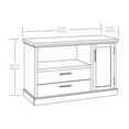 thumbnail image 2 of Pemberly Row Contemporary Engineered Wood Credenza in Pebble Pine/Brown, 2 of 6