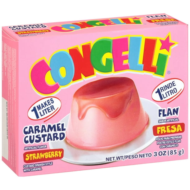 ConGelliÂ® Strawberry Caramel Custard Flan 3 oz. Box