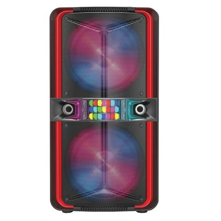 UPC: 0639131282087 | SuperSonic IQ-8208DJBT 2x 8  Rechargeable Party Speaker +Bluetooth +USB/SD/FM/AUX