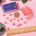 thumbnail image 3 of 1 Box 50PCS 10mm Pink Rose Flower Beads Carved Rose Beads Coral Shell Cinnabar Floral Loose Prayer Spacers for Jewelry Making Beading Bracelet, 3 of 6