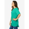 thumbnail image 3 of Woman Within Plus Size Perfect Short-Sleeve Boatneck Tunic, 3 of 5