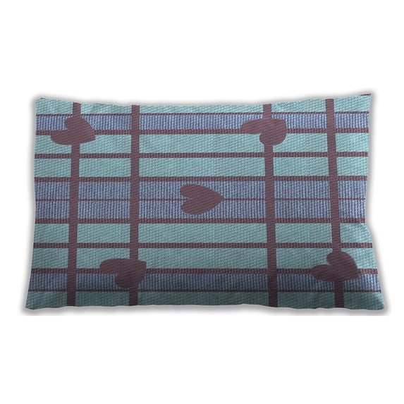 Ahgly Company Outdoor Rectangular Contemporary Lumbar Throw Pillow, 13 inch by 19 inch