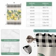thumbnail image 6 of Yellow Lemons Tie Up Curtains for Windows, Adjustable Balloon Window Shades, Summer Botanical Black White Plaid Rustic Kitchen Window Treatments Farmhouse Short Curtains with Rod Pocket 42"x45", 6 of 8