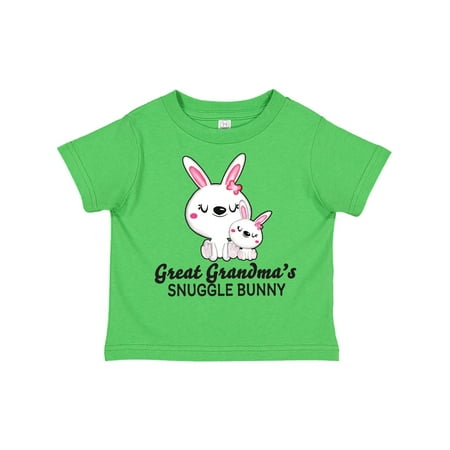 

Inktastic Great Grandmas Snuggle Bunny Easter Gift Toddler Toddler Girl T-Shirt