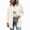 Beige, variant on AherBiu Button down Shirt for Women Corduroy Shacket Collared Lapel V Neck Long Sleeve Casual Loose Tops with Pockets(X-Large,Yellow)