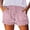Pink, variant on LIIPEE Women Jean Shorts Elastic High Waisted Drawstring Tassels Denim Shorts With Pockets Female Versatile Hiking Travel Jogging Shorts,Pink,M