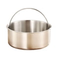 thumbnail image 3 of Vaporizador de alimentos de acero inoxidable para cocinar arroz, cesta multifuncional para vaporizador de verduras, inserto para bollos y bolas de 146 cm x 6 cm, 3 of 8