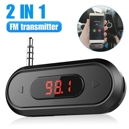 FM Transmitter, EEEkit Universal Wireless in-Car Radio Adapter FM Modulator Music Player & Hands-Free Calls for iPhone, (Best Paid Music Player For Android)