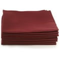 thumbnail image 3 of Yourtablecloth Cloth Dinner Napkins100% Spun Polyester with Hemmed Edges 20x 20 Set of 12 Burgundy, 3 of 5