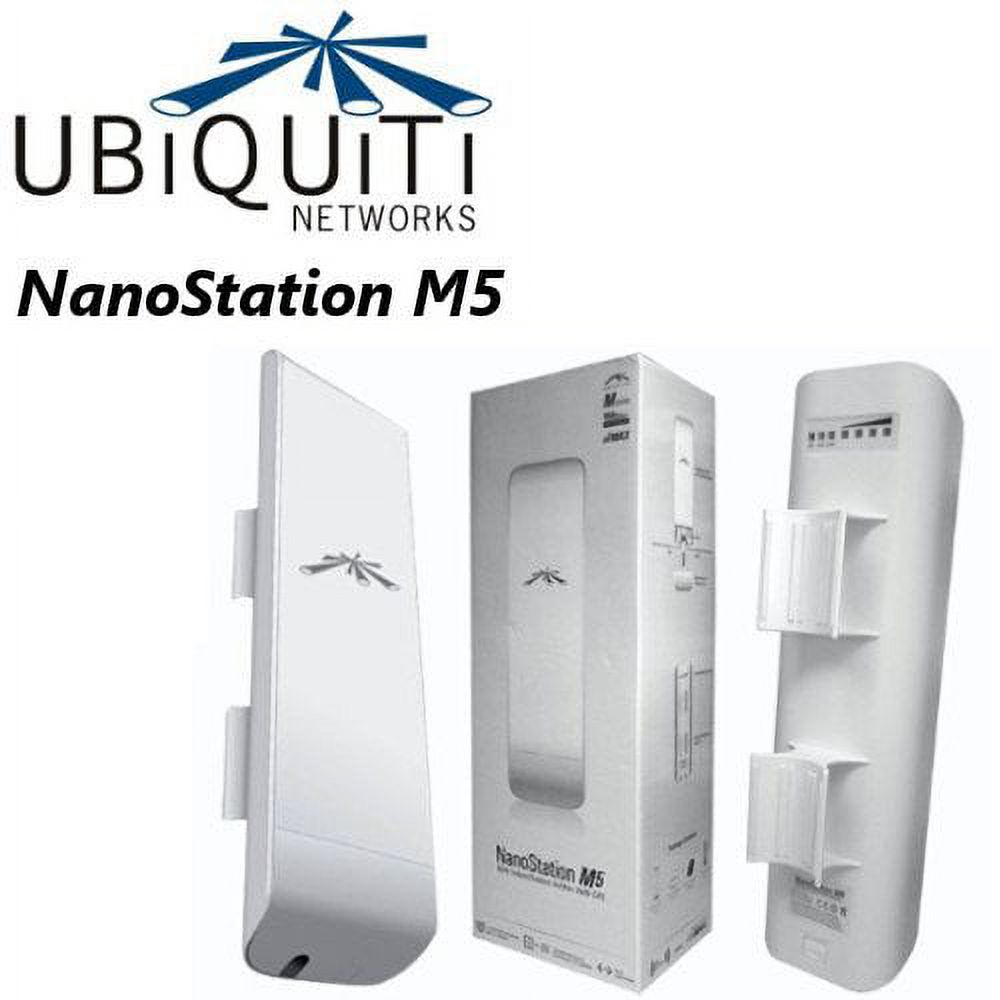 Ubiquiti NanoStationM NSM5 IEEE 802.11n 150 Mbit/s Wireless Bridge - image 2 of 5