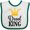 White and Green, variant on Inktastic Drool King Baby Boy Funny Boys Baby Bib