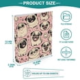 thumbnail image 5 of 2 Pcs Happy Pug Dog Hardcover 3 Ring Binder 1.5” Round Rings Binder Organizer Letter Size Paper Pockets School Office Supplies, 5 of 9
