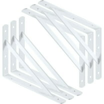 L-Type Heavy Duty Iron Metal Floating Shelf Wall Mount Joint Angle Bracket For Home Bookshelf Decor, 90 Degree Corner Thickened Bracket Heavy-Duty Support, 3 Sizes Available