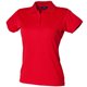 thumbnail image 1 of Henbury- Polo ajustado Coolplus® para mujer (Rojo Clásico), 1 of 2