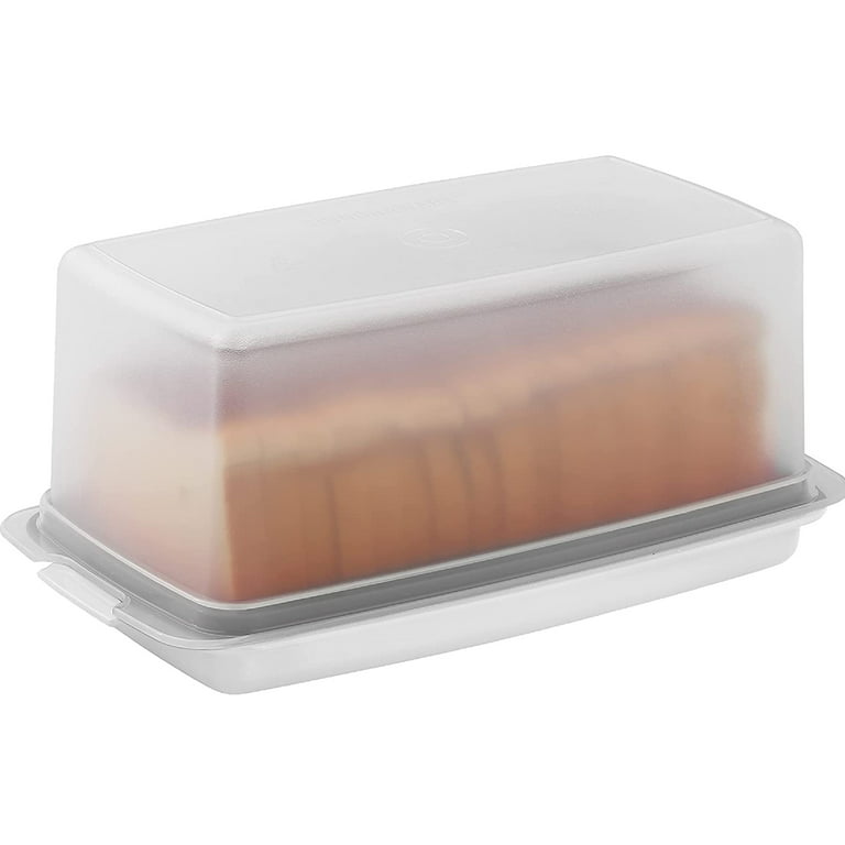 Signora Ware 2-in-1 Bread Box Bread Holder & Airtight Storage Container,  White 
