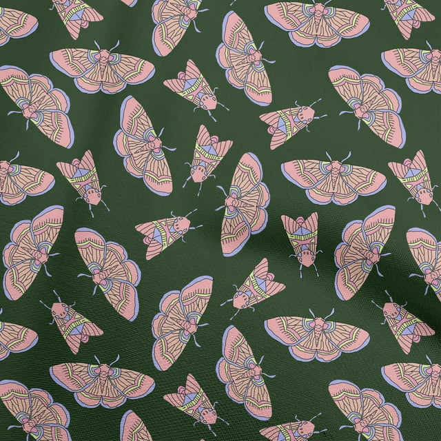 oneOone Velvet Dark Green Fabric Sewing Craft Projects Fabric Prints By Yard 58 Inch Wide-DM