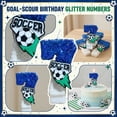 thumbnail image 4 of Soccer Themed Birthday Candle, Cartoon Number Design with Soccer Ball Accents, for Kids Soccer Party, Birthday Cake Decoration, Sports Fan Celebration, 4 of 7