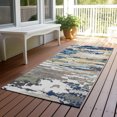 thumbnail image 3 of Addison Rugs Chantille Indoor/Outdoor Transitional Abstract Navy Machine Washable Runner Rug, 2'3" x 7'6", 3 of 8
