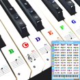 thumbnail image 1 of Adhesivos para teclado de piano Junlego con tabla de acordes para 88/61/54/49 teclas, 1 of 7