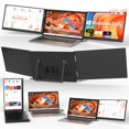 thumbnail image 1 of Extensor de pantalla para laptop HotYeah de 15,6" USB-C dual 1080P, 1 of 9