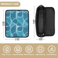 thumbnail image 2 of Hair Tools Storage with Heat Resistant Mat- Interwoven by Lines Printed Curling Iron Travel Bag/Flat Iron Case for Women, 2 of 8