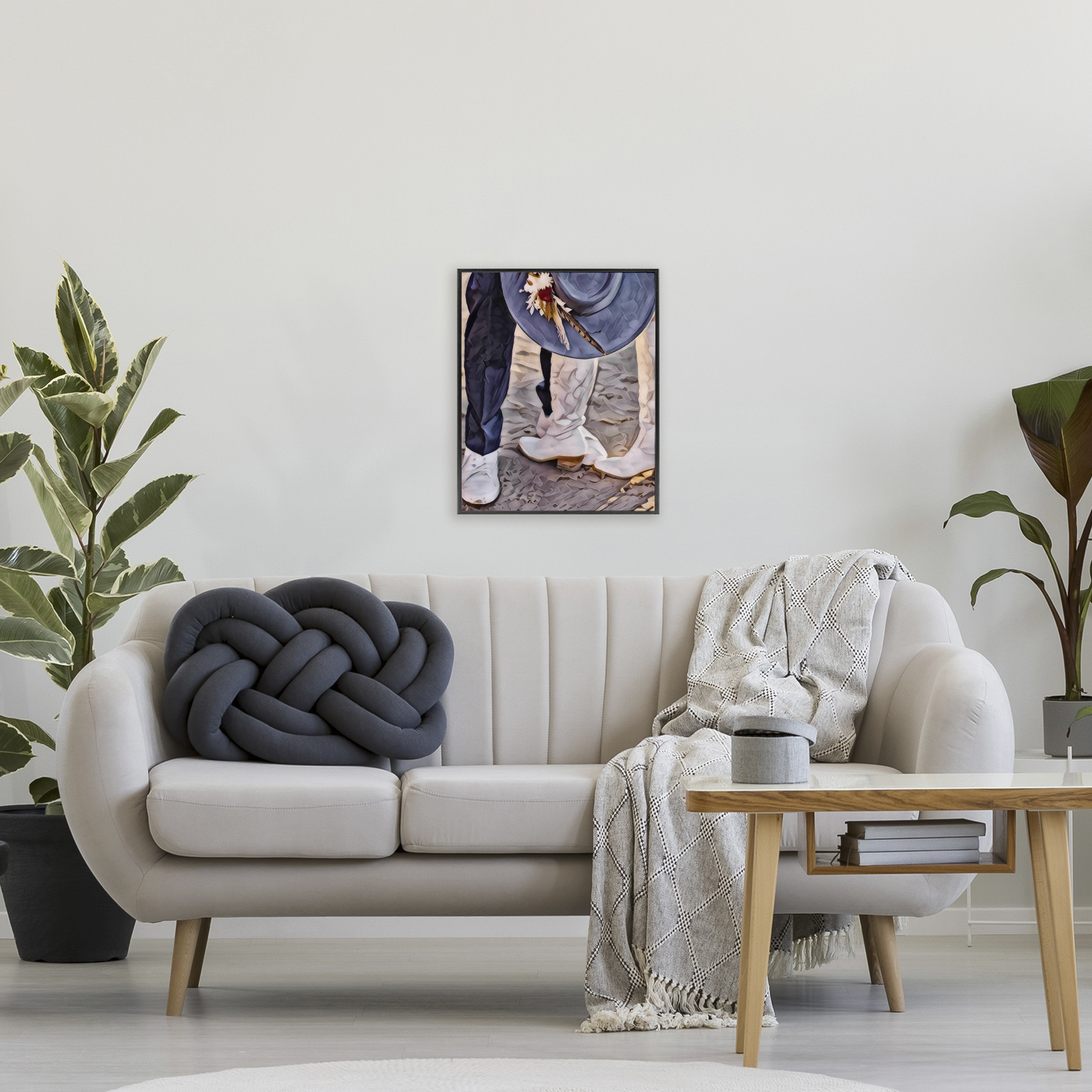 Elope In The Desert Black Framed Giclee Art, design by Jesse Keith