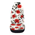 thumbnail image 3 of Uourmeti Deep Red Roses Car Seat Cover Full Surround Seat Covers for Cars Non-Slip Logo Customization 1 pcs Compatible with Vehicle Van, 3 of 6