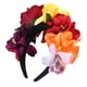 thumbnail image 3 of Corona de rosas artificiales de imitación, diadema con rosas artificiales, accesorio para disfraz de cosplay, tocado floral para fiesta de Halloween y carnaval., 3 of 5