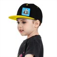 thumbnail image 4 of Customize Picture Children's Baseball Cap, Colorblock Flat-Brim Snapback Adjustable Hip-Hop Hat, Personalized Birthday Gift for Kids., 4 of 10
